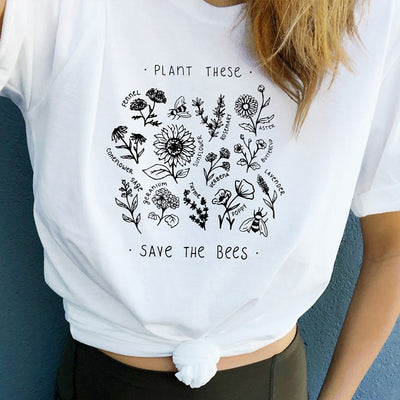 "Plant These, Save The Bees" - Tee