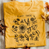 "Plant These, Save The Bees" - Eco Tee