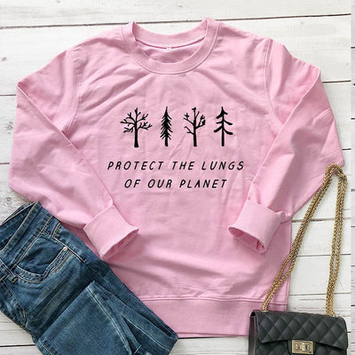 "Protect The Lungs of Our Planet" - Eco Sweatshirt