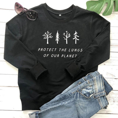"Protect The Lungs of Our Planet" - Eco Sweatshirt
