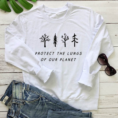"Protect The Lungs of Our Planet" - Eco Sweatshirt