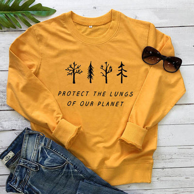 "Protect The Lungs of Our Planet" - Eco Sweatshirt
