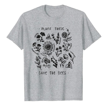 "Plant These, Save The Bees" - Tee