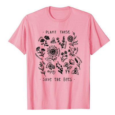 "Plant These, Save The Bees" - Tee