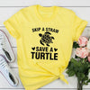 "Skip a Straw, Save a Turtle" - Eco Tee