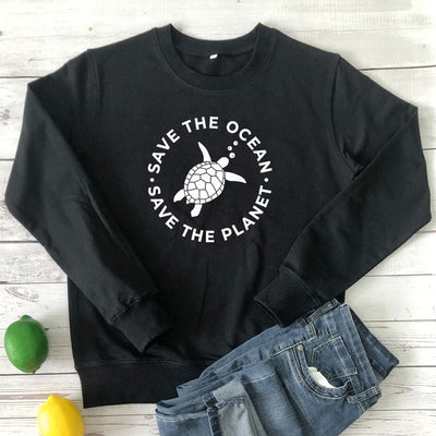"Save The Ocean, Save The Planet" - Eco Sweatshirt