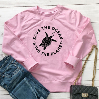 "Save The Ocean, Save The Planet" - Eco Sweatshirt