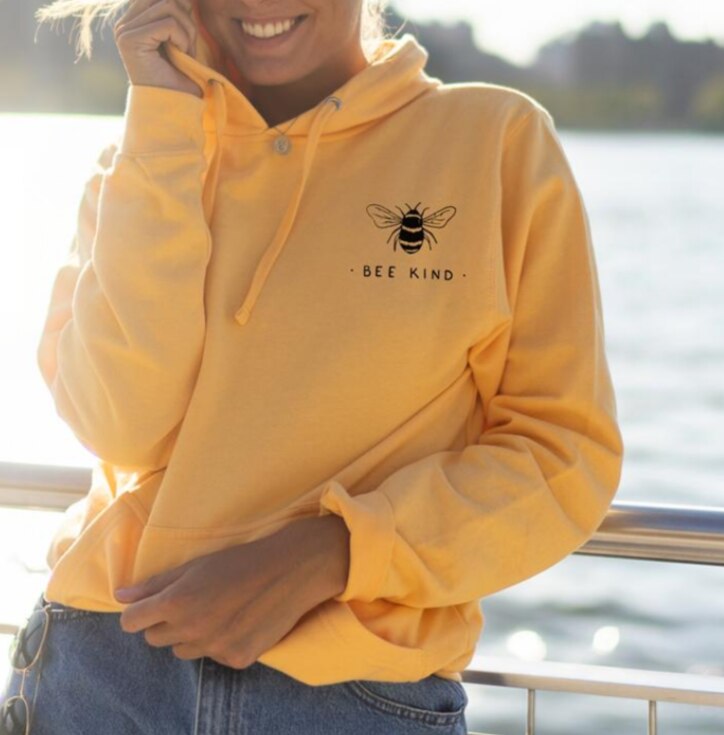 "Bee Kind" - Eco Hoodie