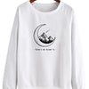 "Moon Crescent There is No Planet B" - Eco Sweatshirt