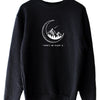 "Moon Crescent There is No Planet B" - Eco Sweatshirt